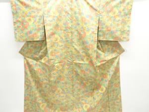 花模様織出し西陣お召し着物